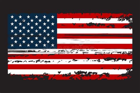 USA Grunge Flag Set Stock Vector Illustration Of Design 13921672