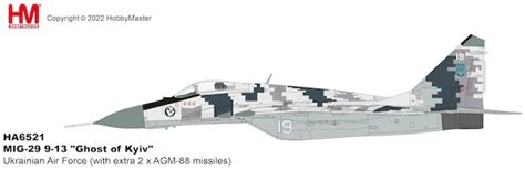 Hobbymaster HA6521 MIG29 9 13 Fulcrum Ghost Of Kyiv Ukrainian A