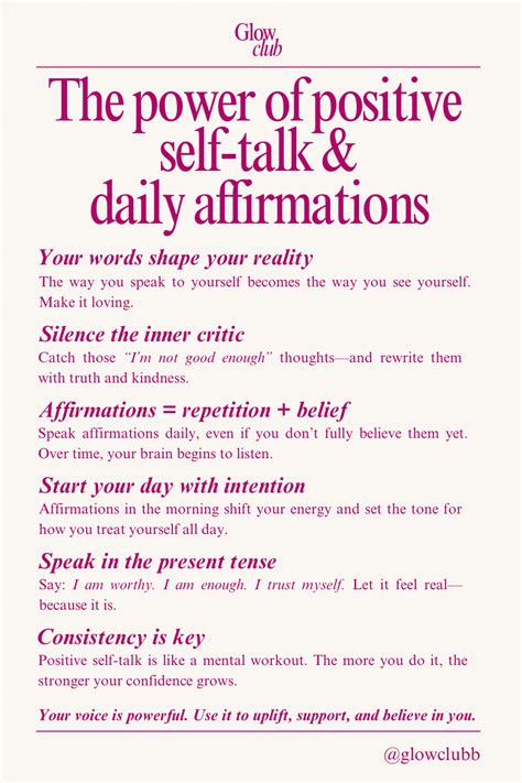 power  positive  talk  daily affirmations