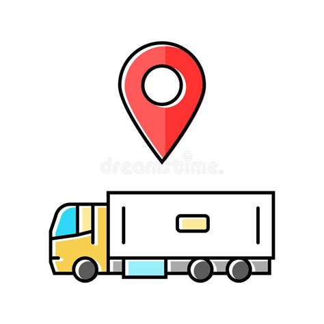 Location Color Vector Icon Drawing Sketch Illustration Hand Drawn Line