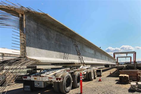 Concrete Technology Wsdot Push The Envelope With Record 223 Ft Girder