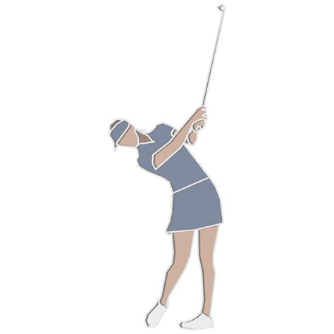 Female Golf Player. 6940411 Vector Art at Vecteezy