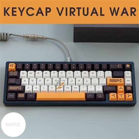 M Elha Gi M N K Keycap Virtual War White Cherry Profile