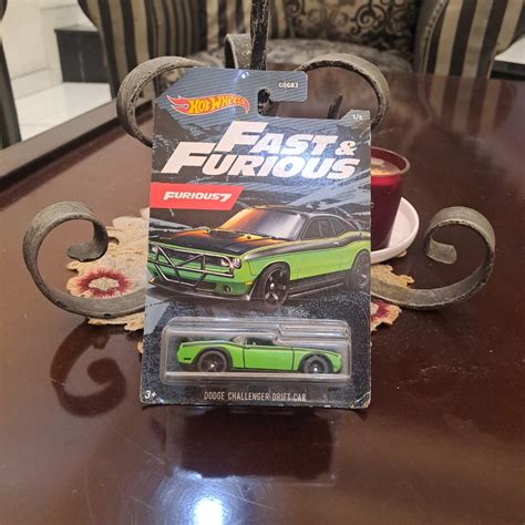 Hot Wheels Hotwheels Dodge Challenger Drift Car Original Mattel Toys Collectibles Mainan Di