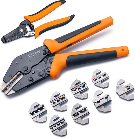 Wirefy Crimping Tool Set 11 PCS - High Leverage Wire Crimper 9" - Heat ...