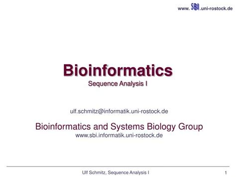 Ppt Bioinformatics Sequence Analysis I Powerpoint Presentation Free