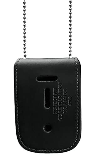 Perfect Fit Shield Wallets Police Badge Holder With Neck Chain For