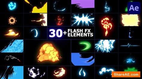 Videohive Flash Fx Elements Pack After Effects Free After