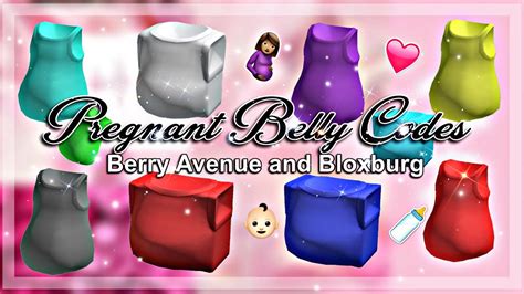 New Pregnant Belly Codes For Berry Avenue And Bloxburg Roblox