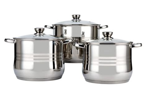 Stock Pot Set - 6 Piece - with Stainless Steel Lids | Shop Today. Get it Tomorrow! | takealot.com