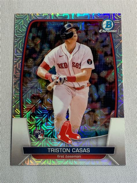 Triston Casas 2023 Bowman Chrome Mojo Refractor Rc 2 Boston Red Sox Ebay