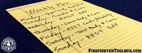 Firefighter Functional Fitness 7 Tips For Planning Your Weekly