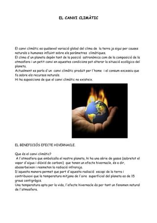 El Canvi Climatic Pdf