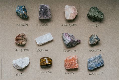 "Collection Of Semi Precious Stones And Crystals With Their Names ...