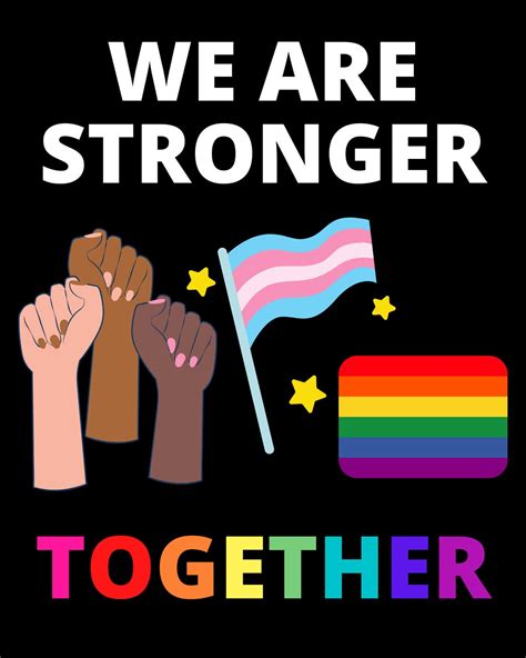 We Are Stronger Together Black Lives Matter Pride Month Gay And