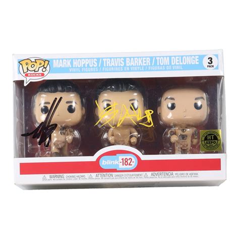 Mark Hoppus & Travis Barker Signed Blink-182 Funko Pop! Vinyl Figure ...