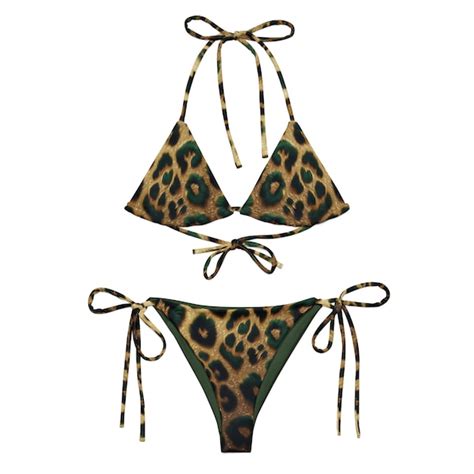 Cheetah Print Bikini Etsy