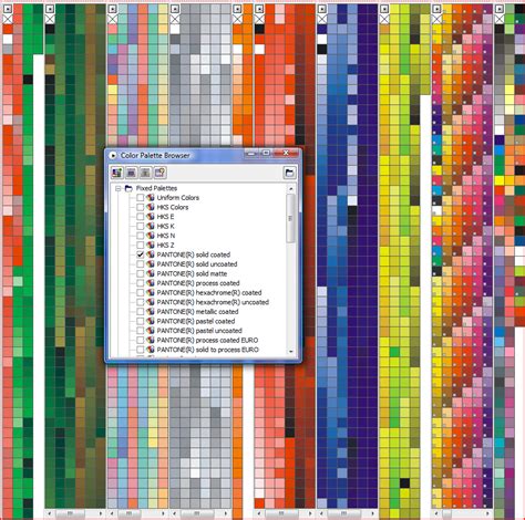Coreldraw Additional Color Palettes