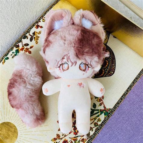 Cm Cotton Doll Pink Naked Doll Non Attribute Naked Doll With Big Ears And Tail Magnet