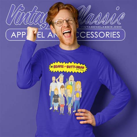 Beavis And Butt Head Group Shot Shirt - Vintagenclassic Tee