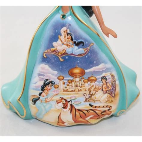 Figurine Porcelaine Jasmine Disney Bradford Editions Bell Aladdin C