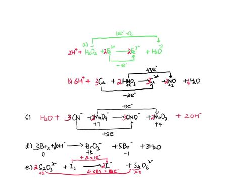 Solved Balance The Following Redox Equations By The Ion Electron