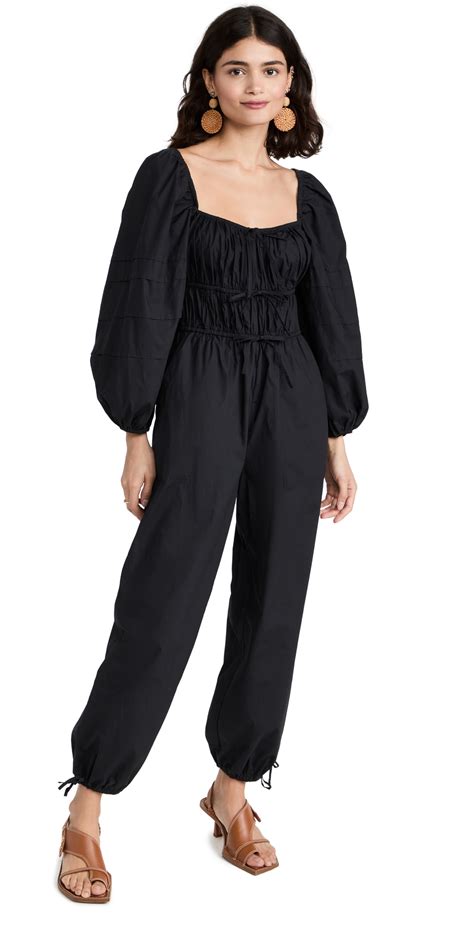 Buy Ulla Johnson Amalie Jumpsuit Noir At Off Editorialist