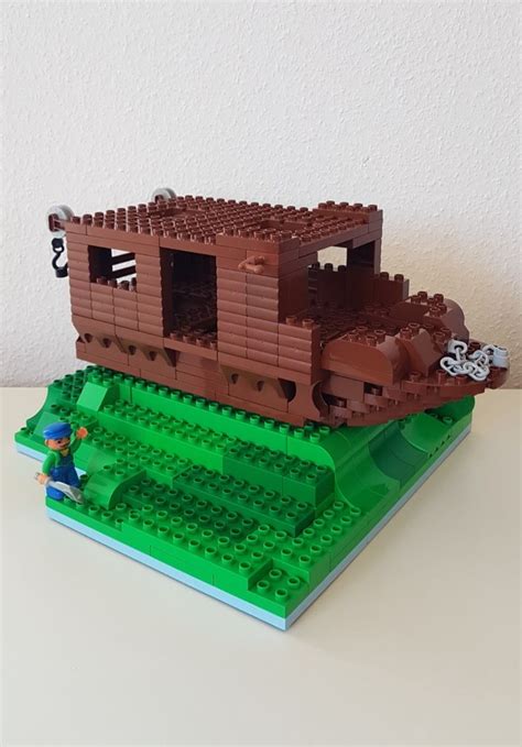 Noah S Ark Arche Noah Noah S Ship Built Of Lego Duplo Bricks