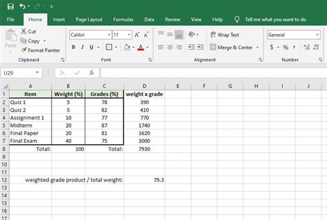 How To Calculate Weighted Average In Excel