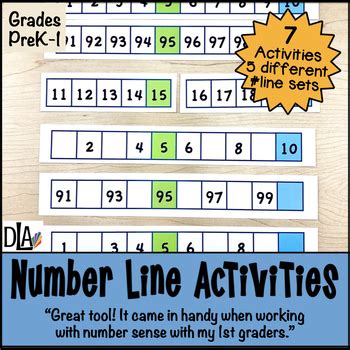 1-100 Number Line Activities by Desktop Learning Adventures | TPT