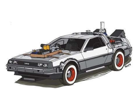 Раскраска делориан машина - 74 фото