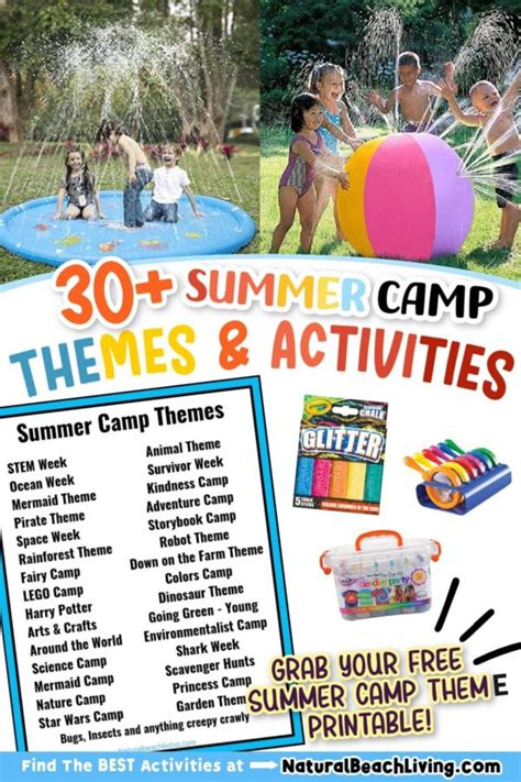 30+ Summer Camp Themes - The Best Summer Themes for Kids - Natural ...