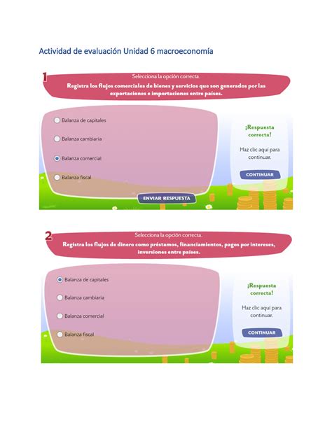 Actividad De Evaluaci N Unidad Macroeconom A Studocu