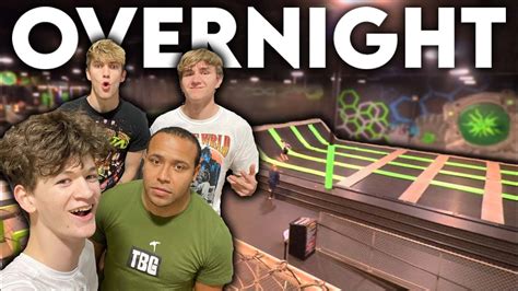 Trampoline Park Overnight Challenge Backflip Learned YouTube