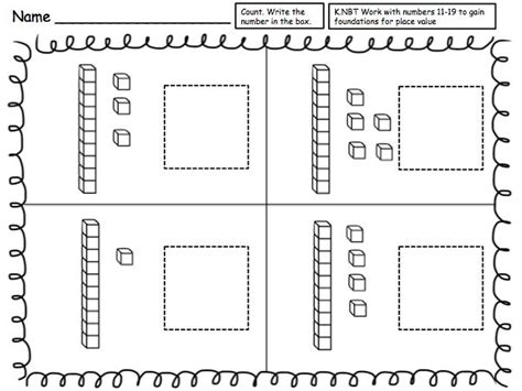 I created this place value set of worksheets for my kindergarten ...