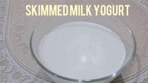 How To Make Low Fatskimmed Milk Yogurt At Home Youtube