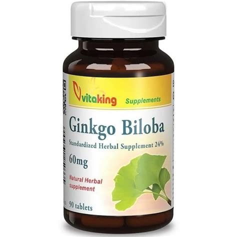 Vitaking Ginkgo Biloba 60mg Kapszula 90 Db EMAG Hu