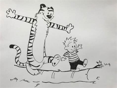 Calvin And Hobbes Drawing At PaintingValley Explore Collection Of