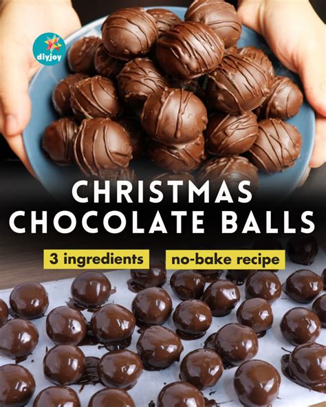 3 Ingredient Christmas Chocolate Balls