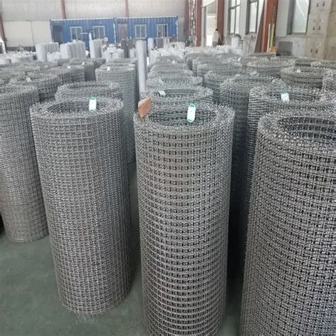 Wholesale Galvanized Square Woven Wire Mesh Stainless Steel Crimped