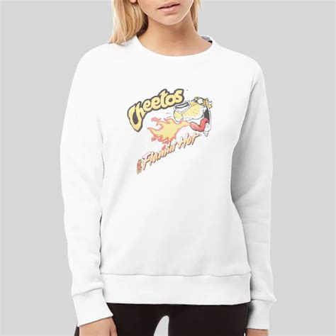 Graphic Flamin Hot Cheetos Sweatshirt Hotter Tees