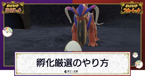 【ポケモンsv】孵化厳選の効率的なやり方とメリット【スカーレットバイオレット】 神ゲー攻略