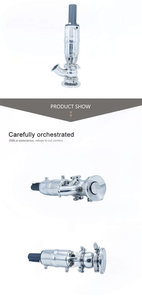 Stainless Steel Sanitary Pneumatic Tank Bottom Valve