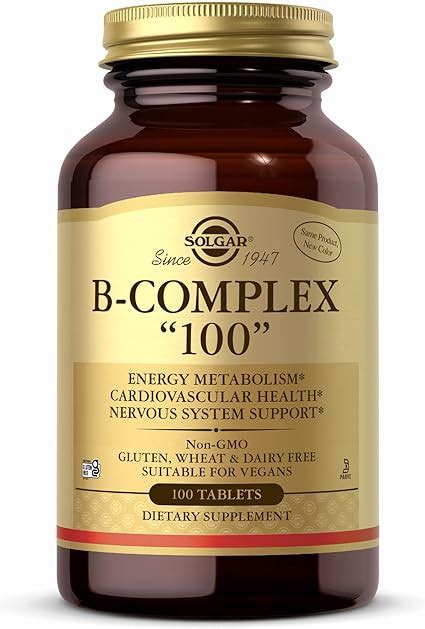 Solgar Vitamin B Complex 100 Extra High Potency Vegetable Capsules