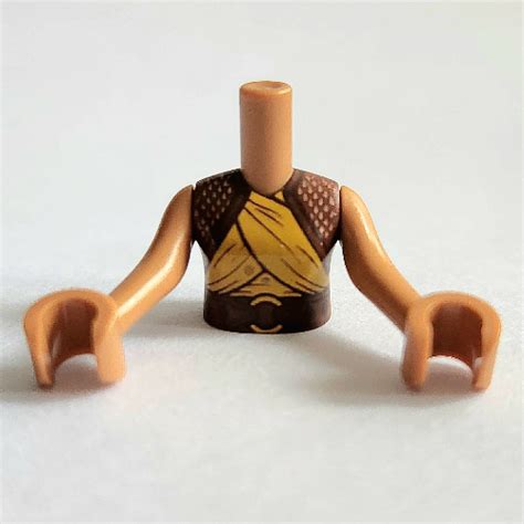 Lego Part C Pr Minidoll Torso Girl With Reddish Brown Bright