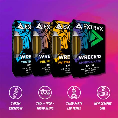 Wreck D Series Thca Thcp G Cartridges Delta Extrax