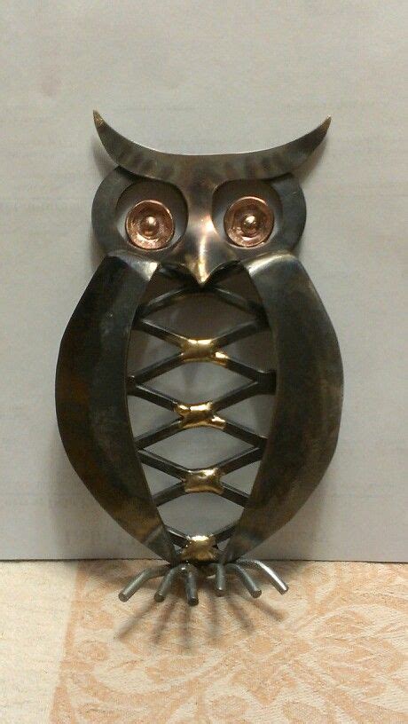 Here Is The Second Owl I Have Made Out Of Scrap Metal Welded Together