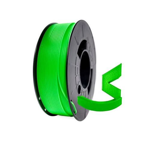 Filamento Pla Hd 1 75mm Bobina Impresora 3d 1kg Verde Fluorescente