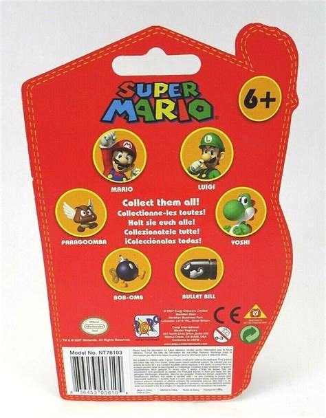 NIB 2007 Super Mario Mini Figure Collection Mario FACTORY SEALED 6 EBay