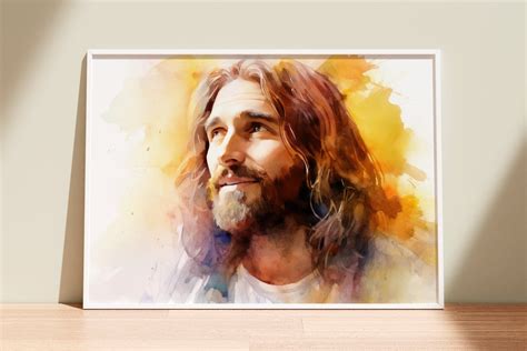 Jesus Looking Upward Jesus Painting the Living Christ - Etsy